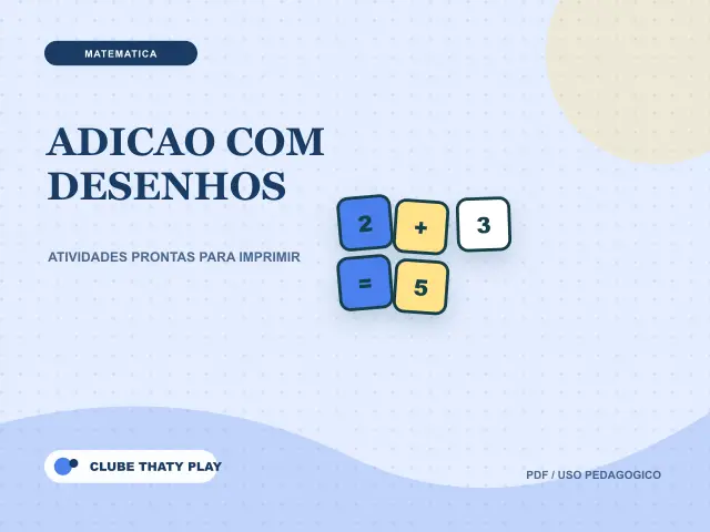 Capa do recurso Adicao com desenhos