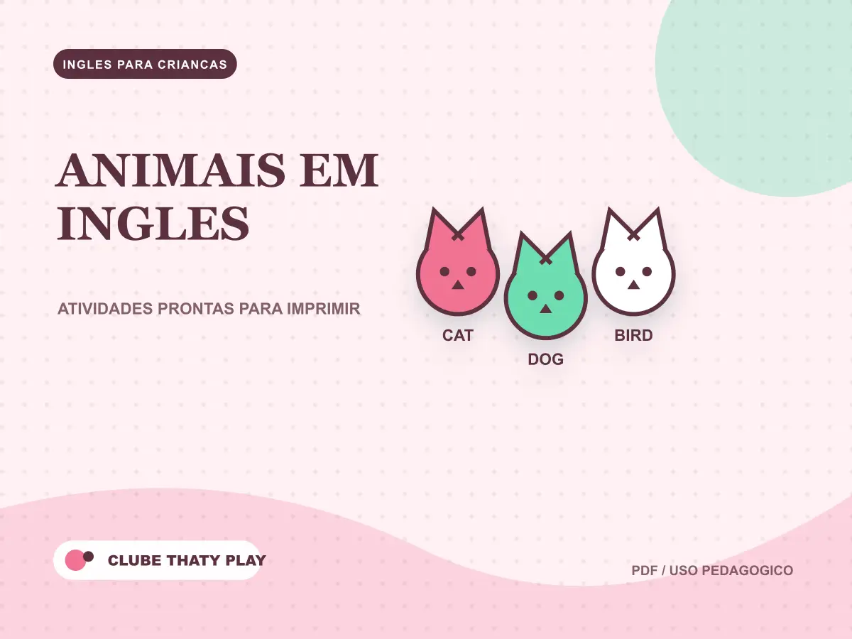 Capa do recurso Animais em ingles
