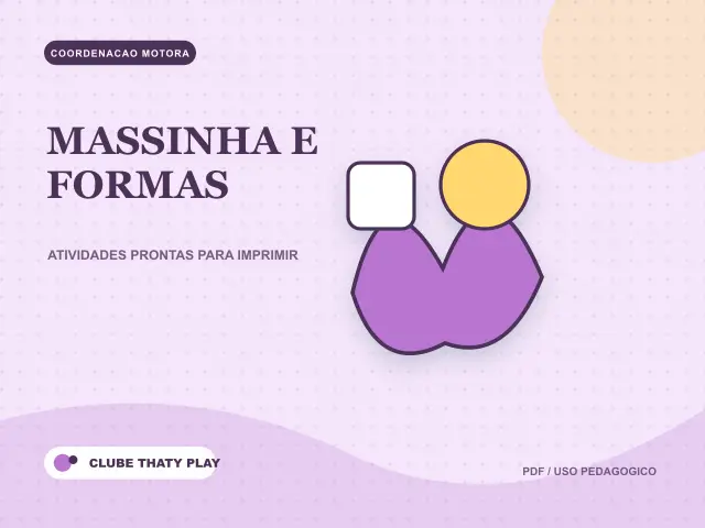 Capa do recurso Massinha e formas