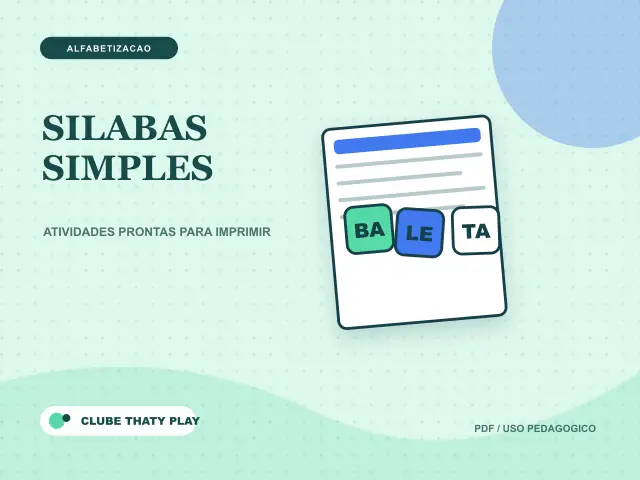 Capa do recurso Silabas simples