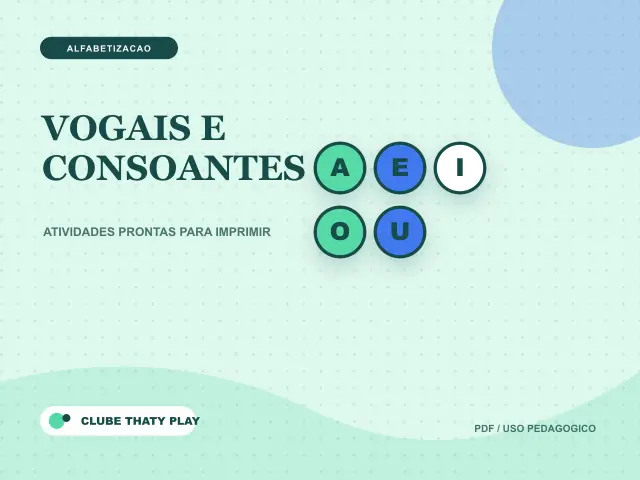 Capa do recurso Vogais e consoantes