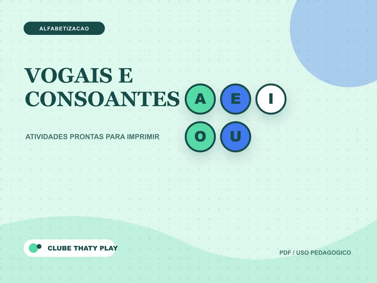 Capa do recurso Vogais e consoantes